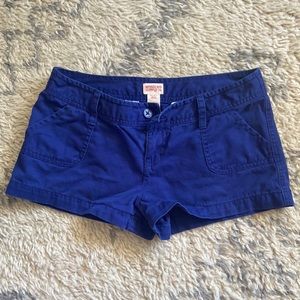 Juniors royal blue shorts
